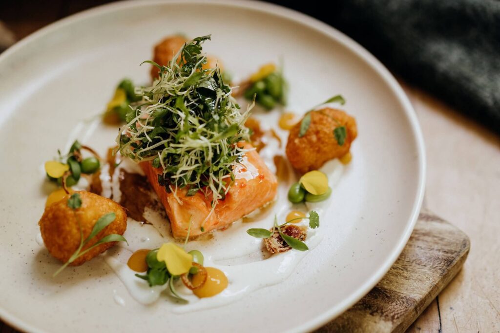 The cafe's South Island Salmon that is worth nourishing your tummy for.